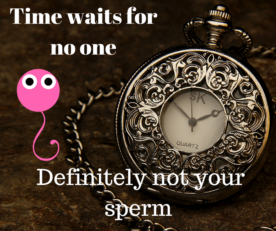 Lost time is lost sperm quality and lost fertility | with increasing age sperm motility is also lost