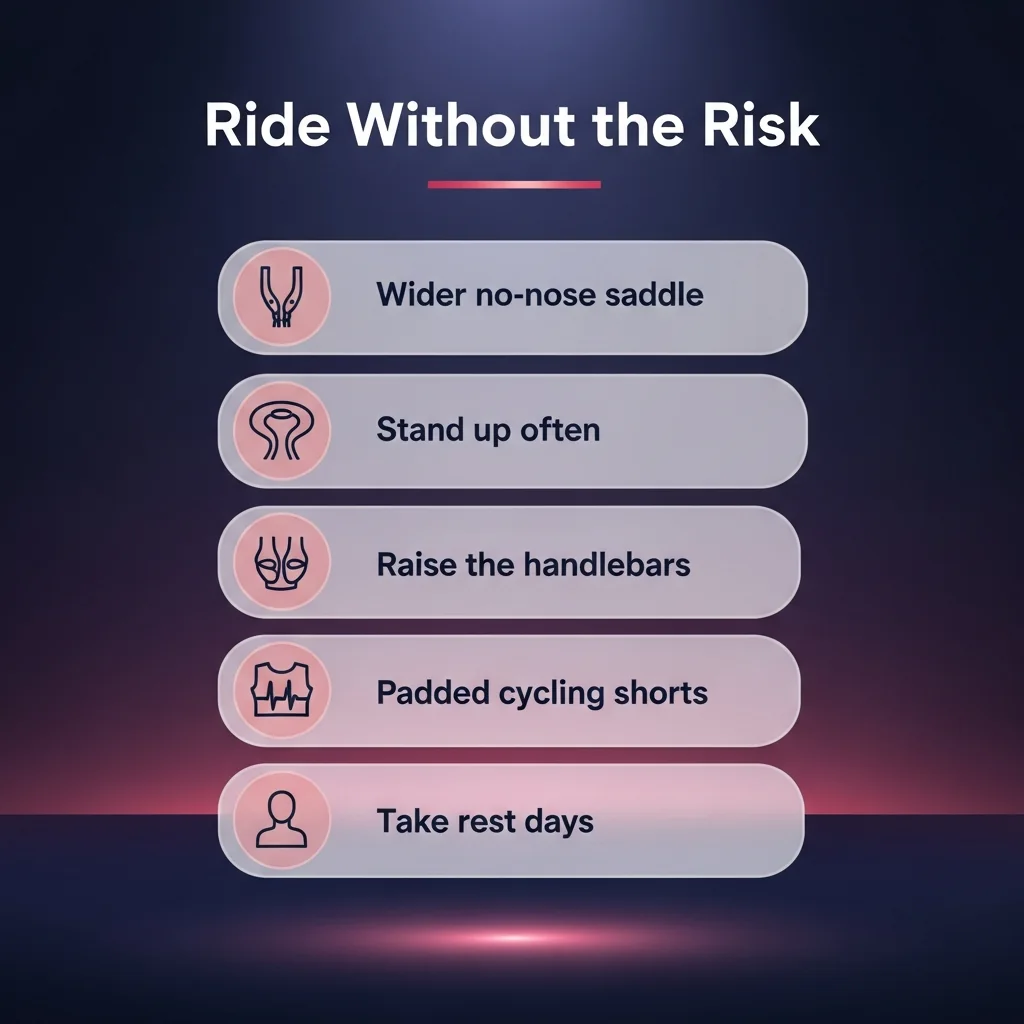 Ways to cycle without erectile dysfunction or fertility harm